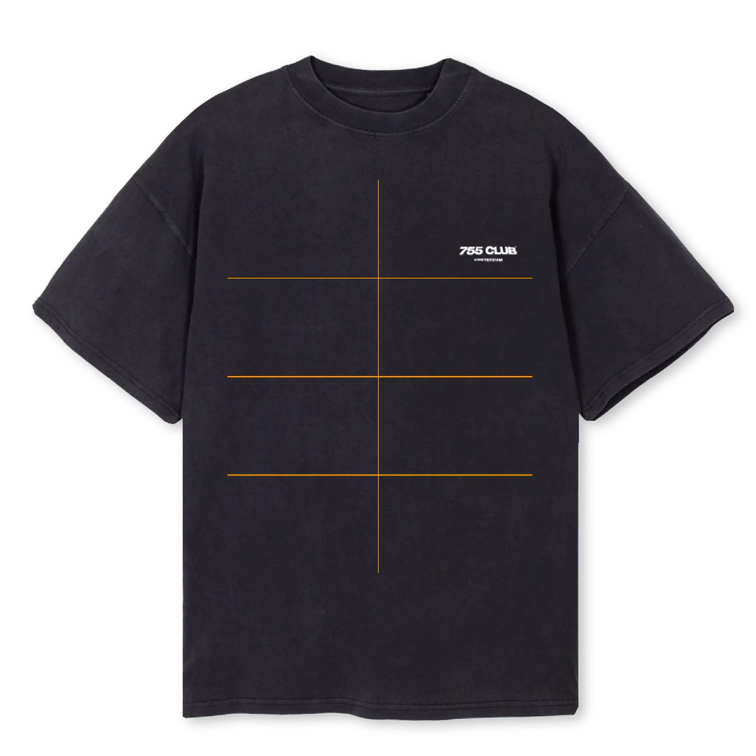 SHIRT DAMS Vintage Black Oversized Tee.