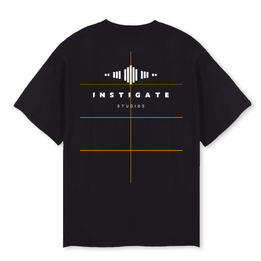 SHIRTBLWHIGS Black Oversized Tee. - Image 2