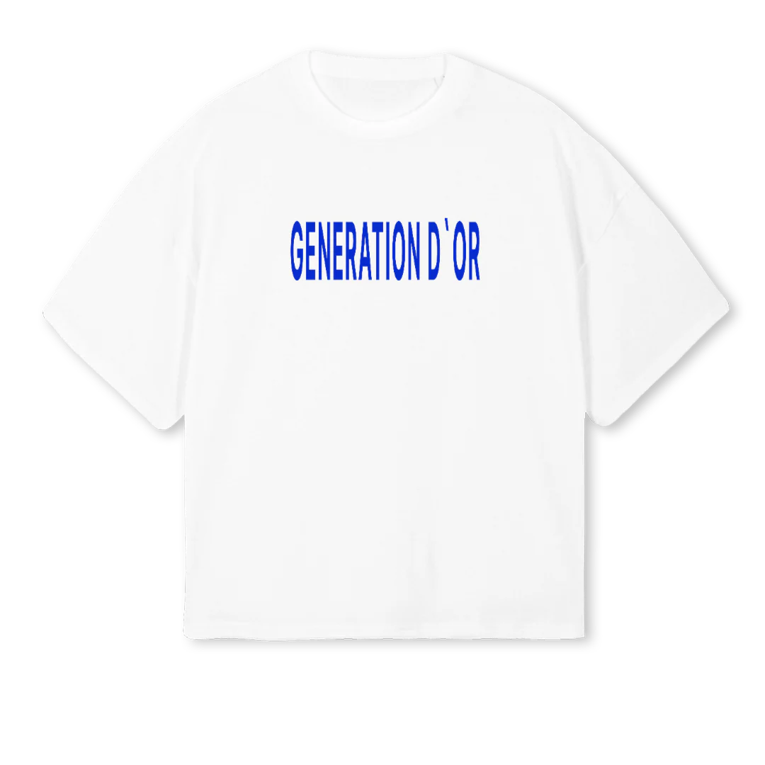 SHIRTGENERATIONDOR White Oversized Boxy Tee.
