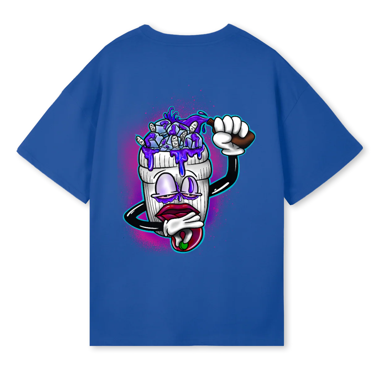 SHIRTSAMPLE Cobalt Blue Oversized Tee. - Image 2