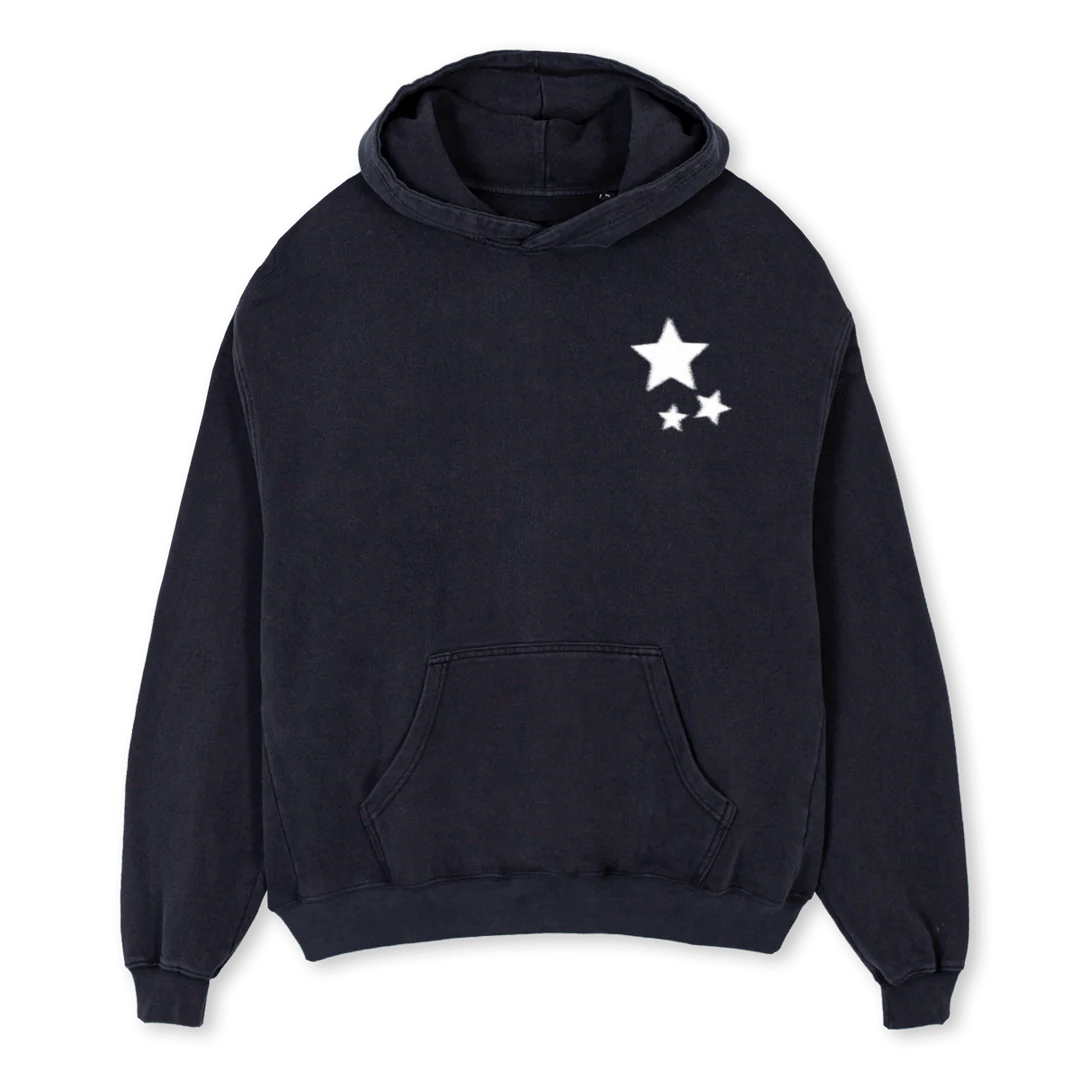 SHOOT Vintage Black Oversized Hoodie.