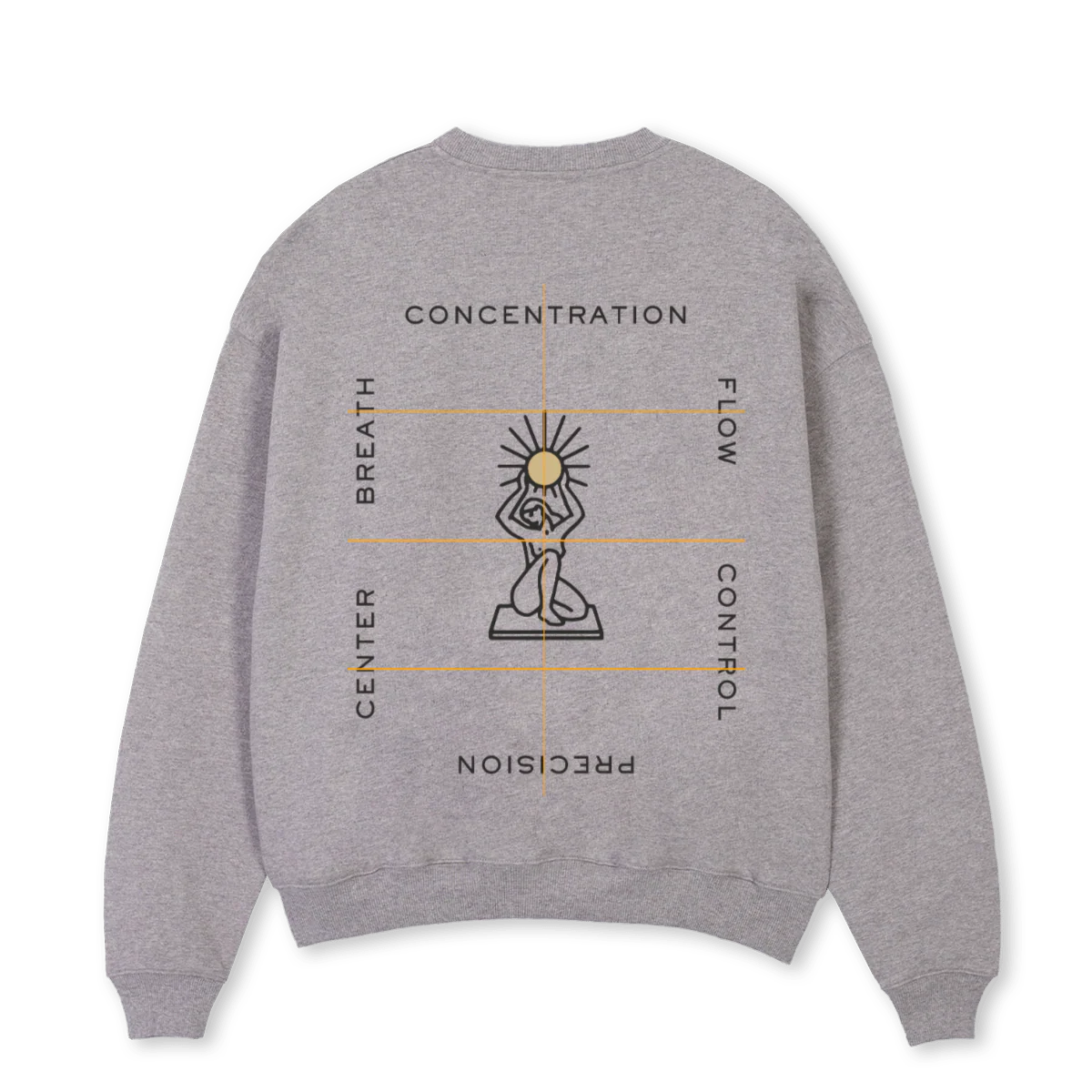 SHOREDITCH  Grey Marl Oversized Crewneck Sweater. - Image 2