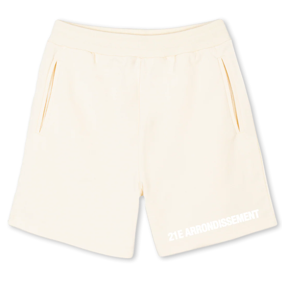 SHORTA Cream Sweatshorts.