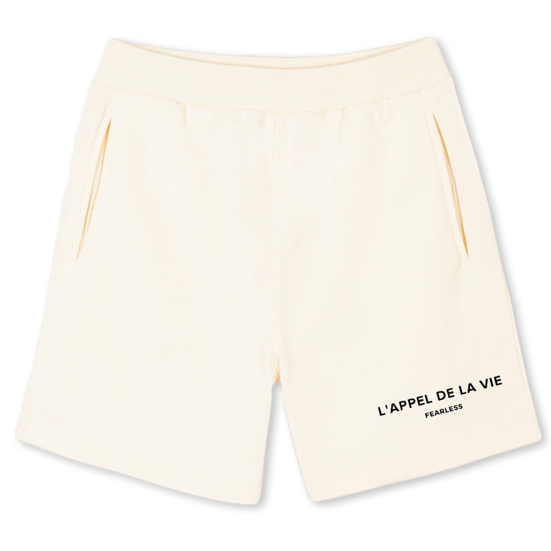 SHORTONE Cream Sweatshorts.