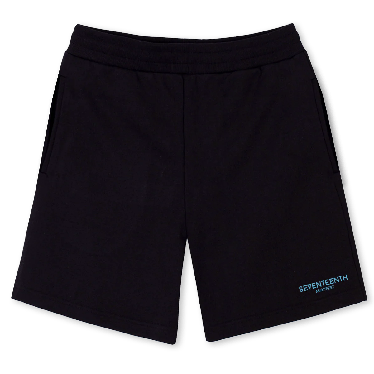 SHORTSBLUE Black Relaxed Sweatshorts.