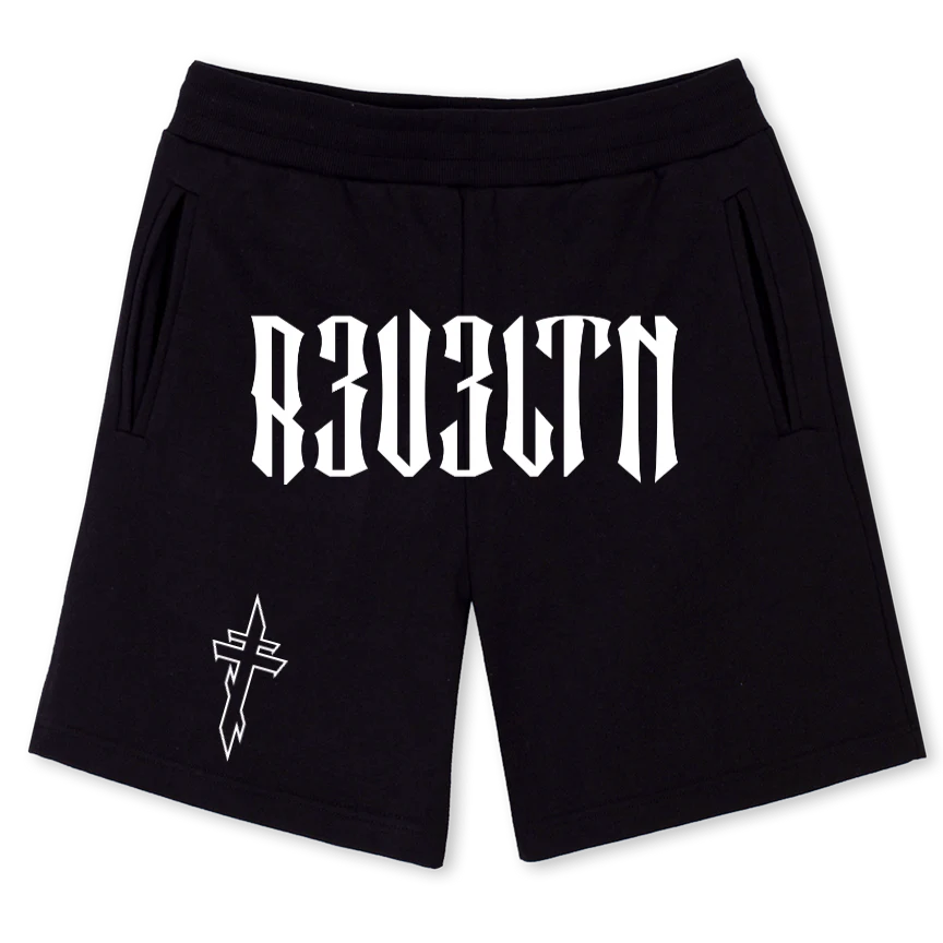 SHORTZ Black Sweatshorts.