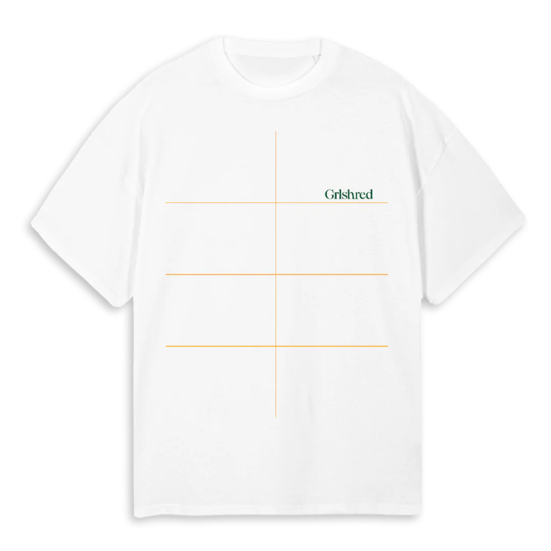 SHREDBOX White Oversized Tee.