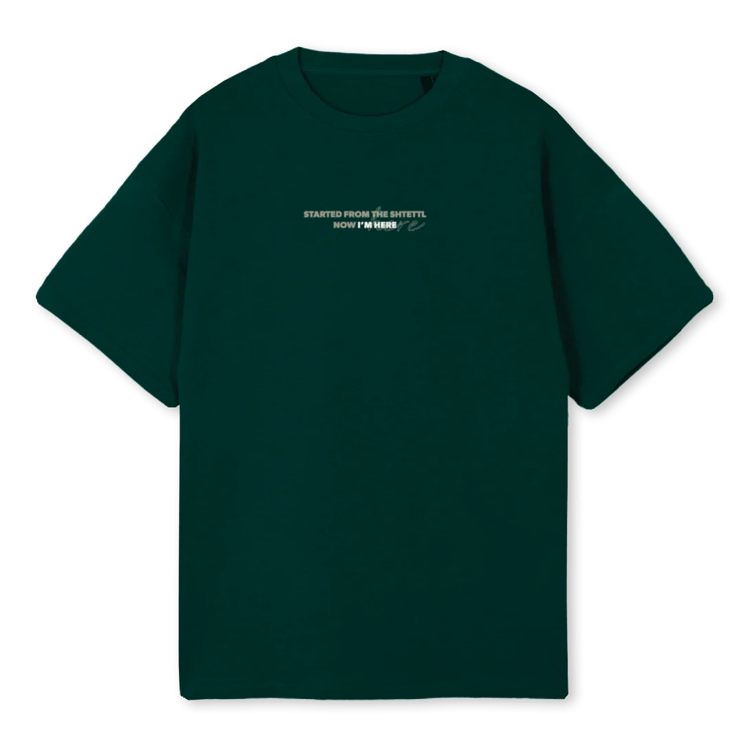SHTETTL Wild Green Oversized Tee.