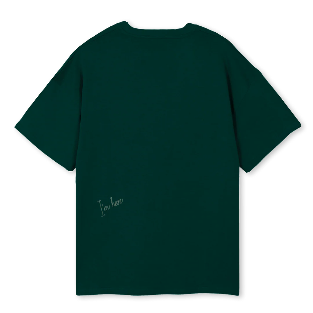 SHTETTL Wild Green Oversized Tee. - Image 2