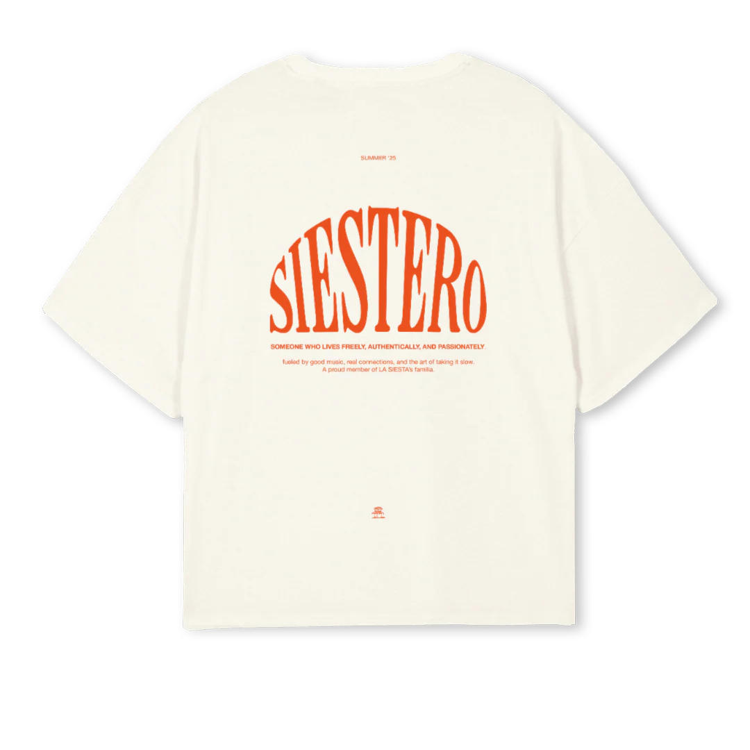 SIESTEROCREAM Cream Oversized Boxy Tee. - Image 2