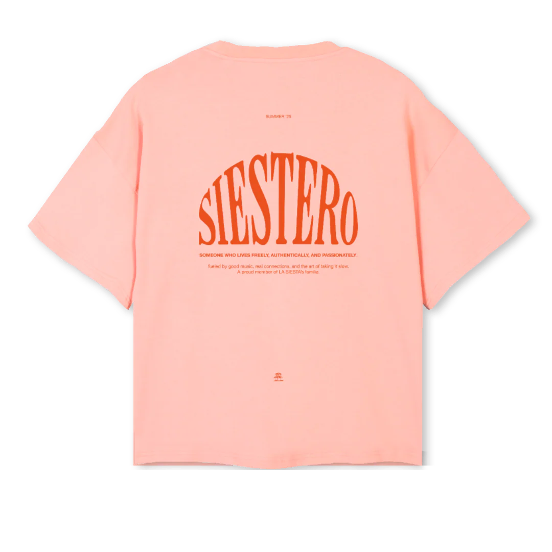 SIESTEROPINK Pink Clay Oversized Boxy Tee. - Image 2