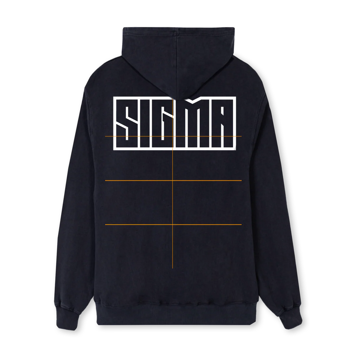 SIGMA GEARO Vintage Black Regular Hoodie. - Image 2