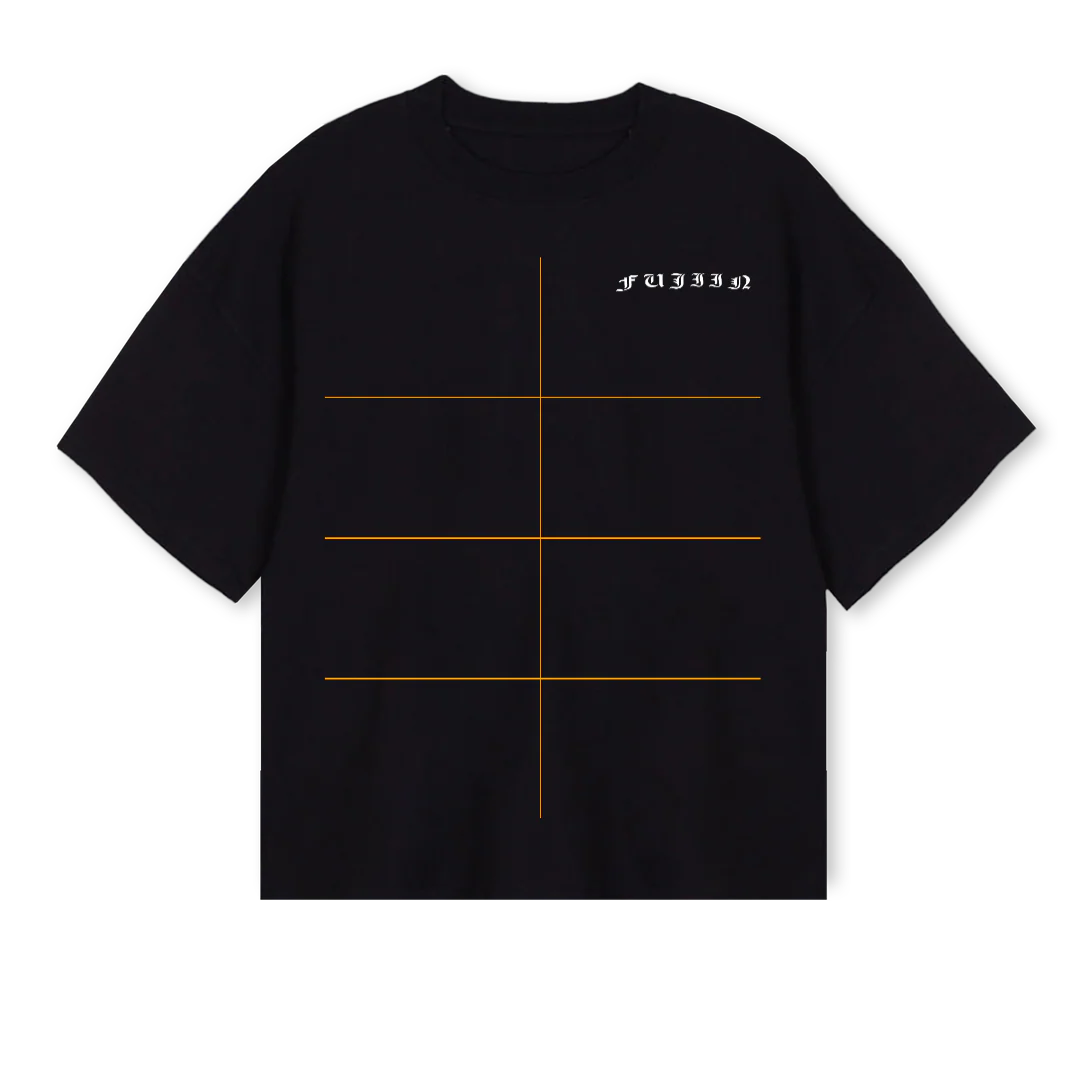 SIGN  Black Oversized Boxy Tee.