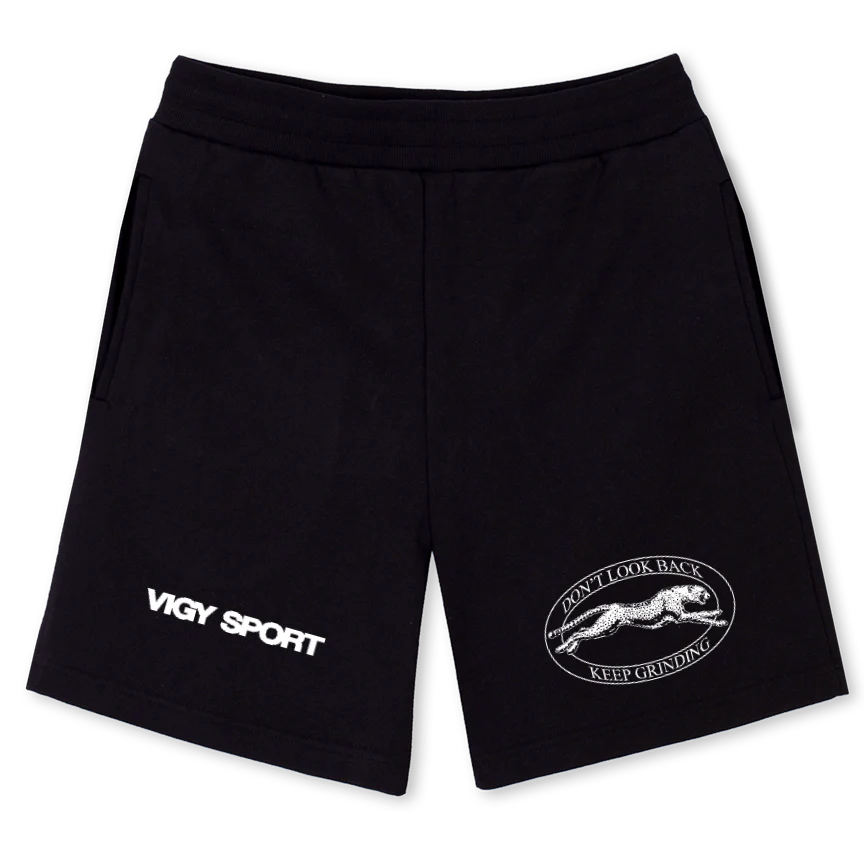 SIGNAUTECSHORTS Black Relaxed Sweatshorts.