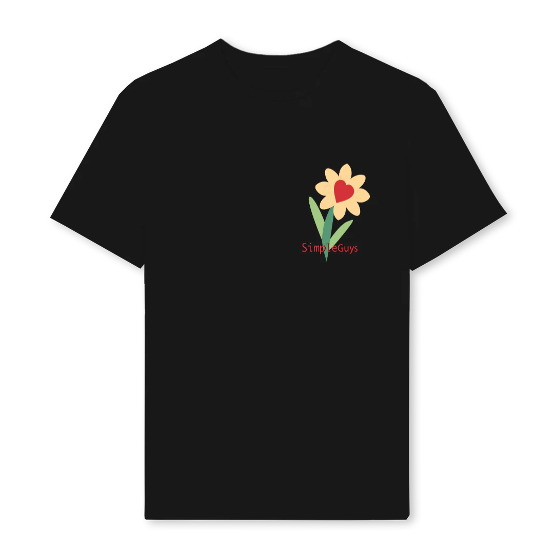 SIMPLEFLOWER Black Regular Tee.