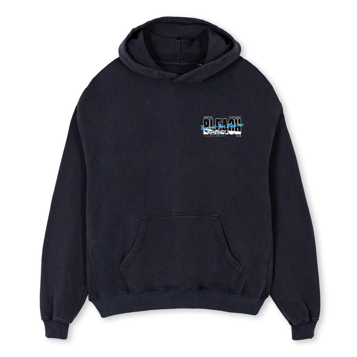 SIXTH ESPADA Vintage Black Oversized Hoodie.