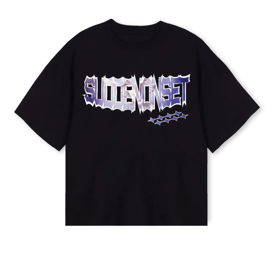 SK Black Oversized Boxy Tee.