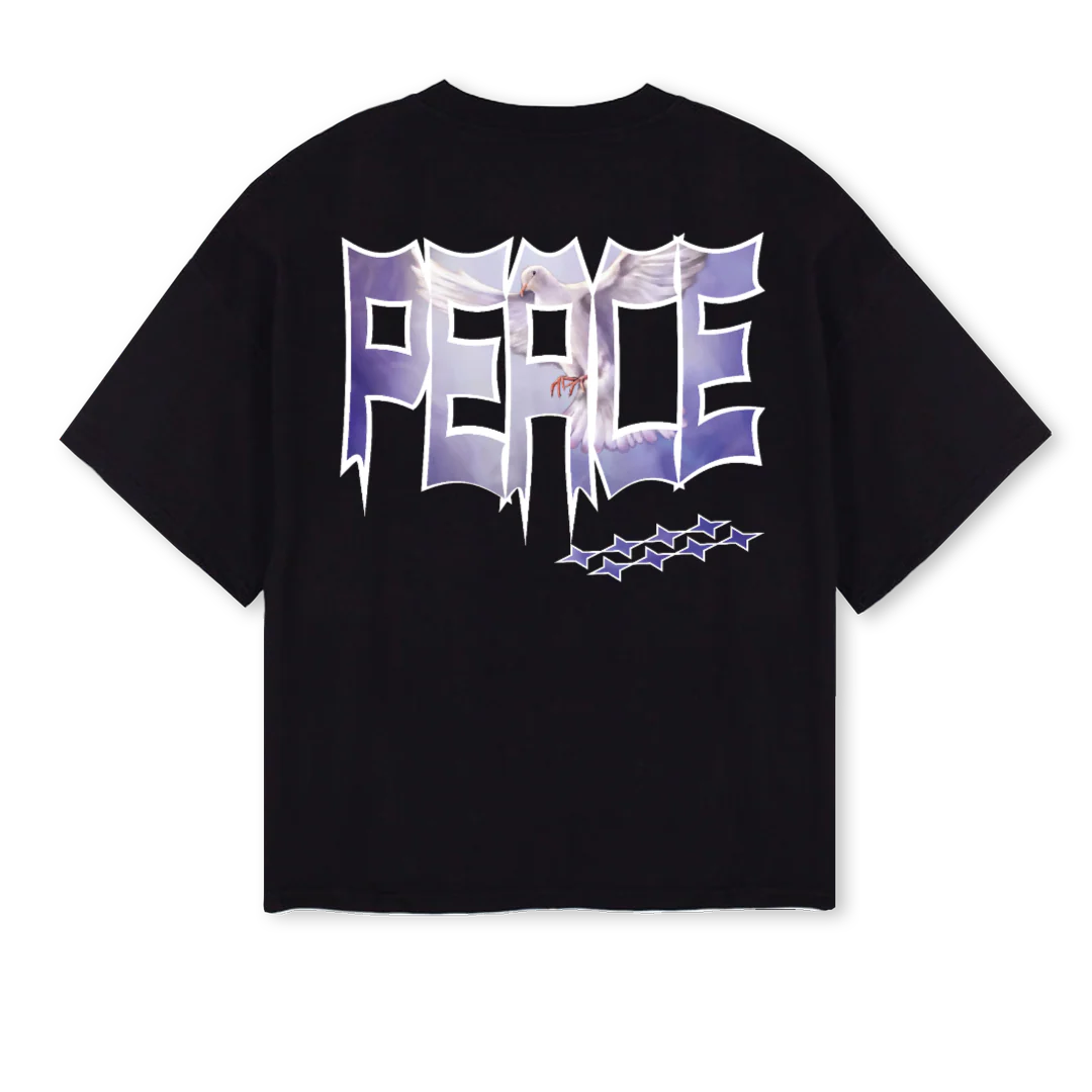 SK Black Oversized Boxy Tee. - Image 2