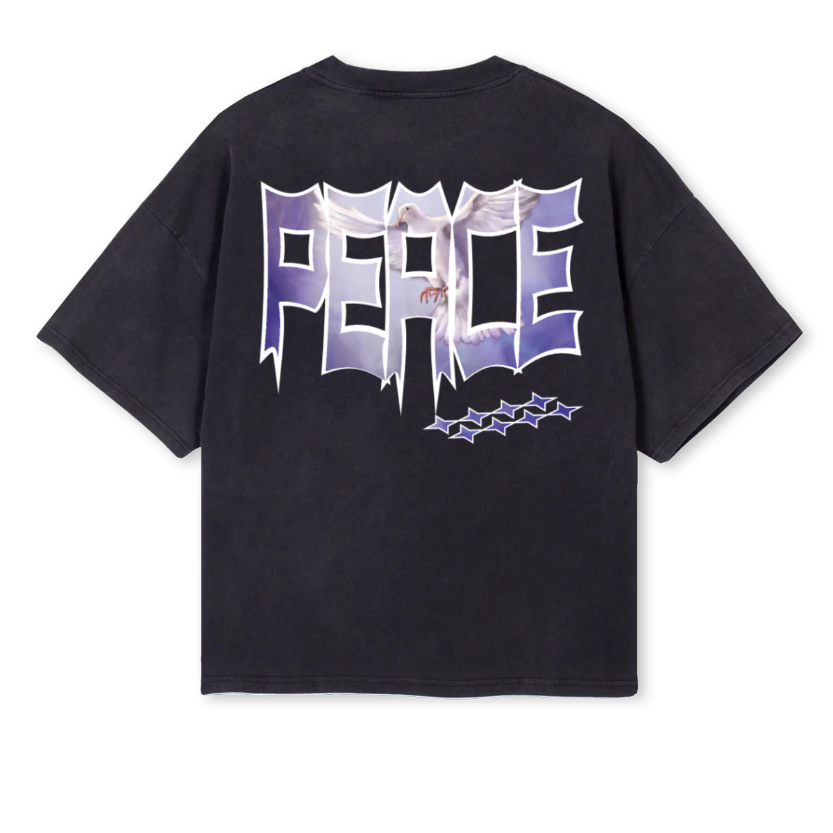 SK Vintage Black Oversized Boxy Tee. - Image 2