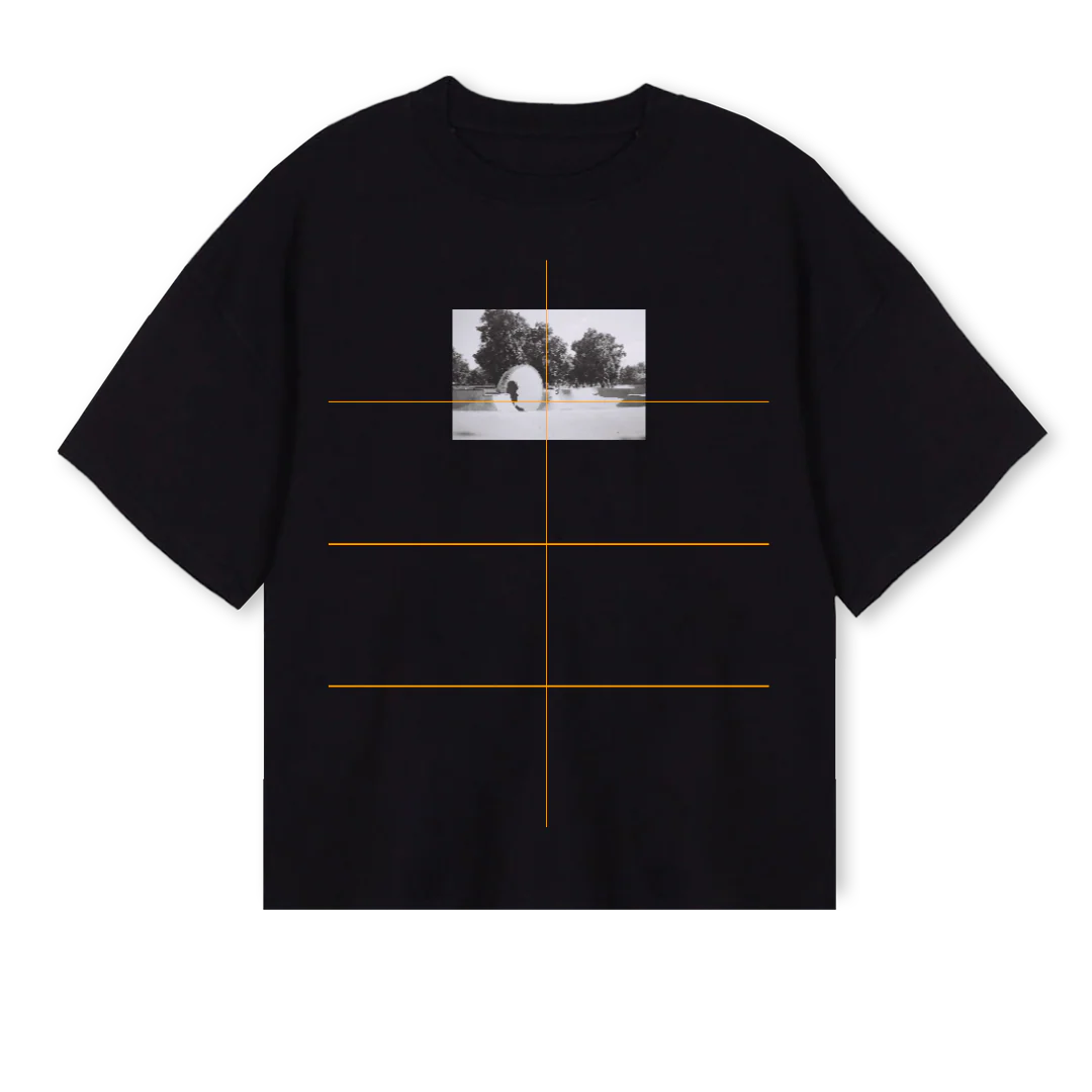 SKATEFACE Black Oversized Boxy Tee.