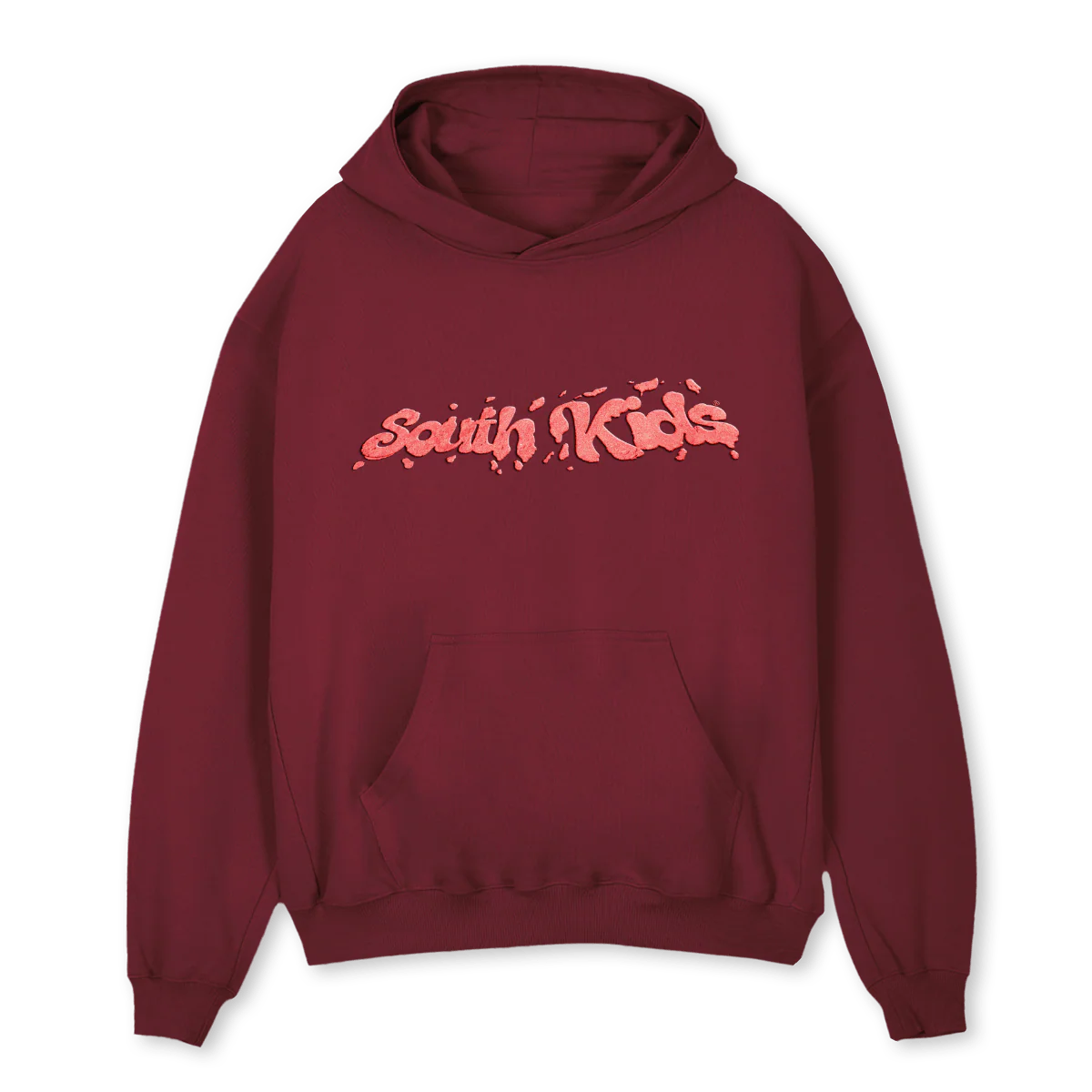 SKCOOKIESHOODIEBRG Burgundy Oversized Hoodie.