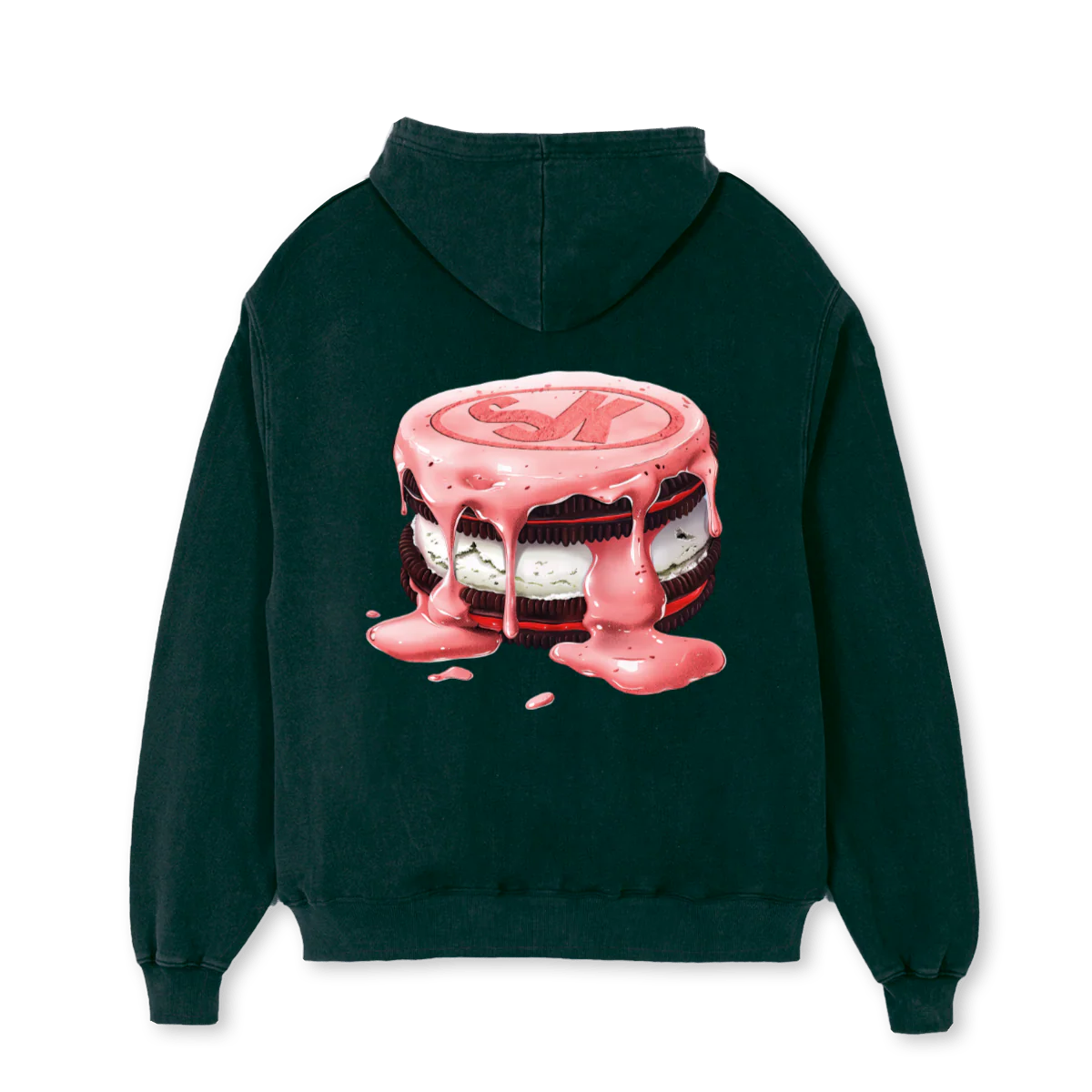 SKCOOKIESHOODIEBRG Wild Green Oversized Hoodie. - Image 2
