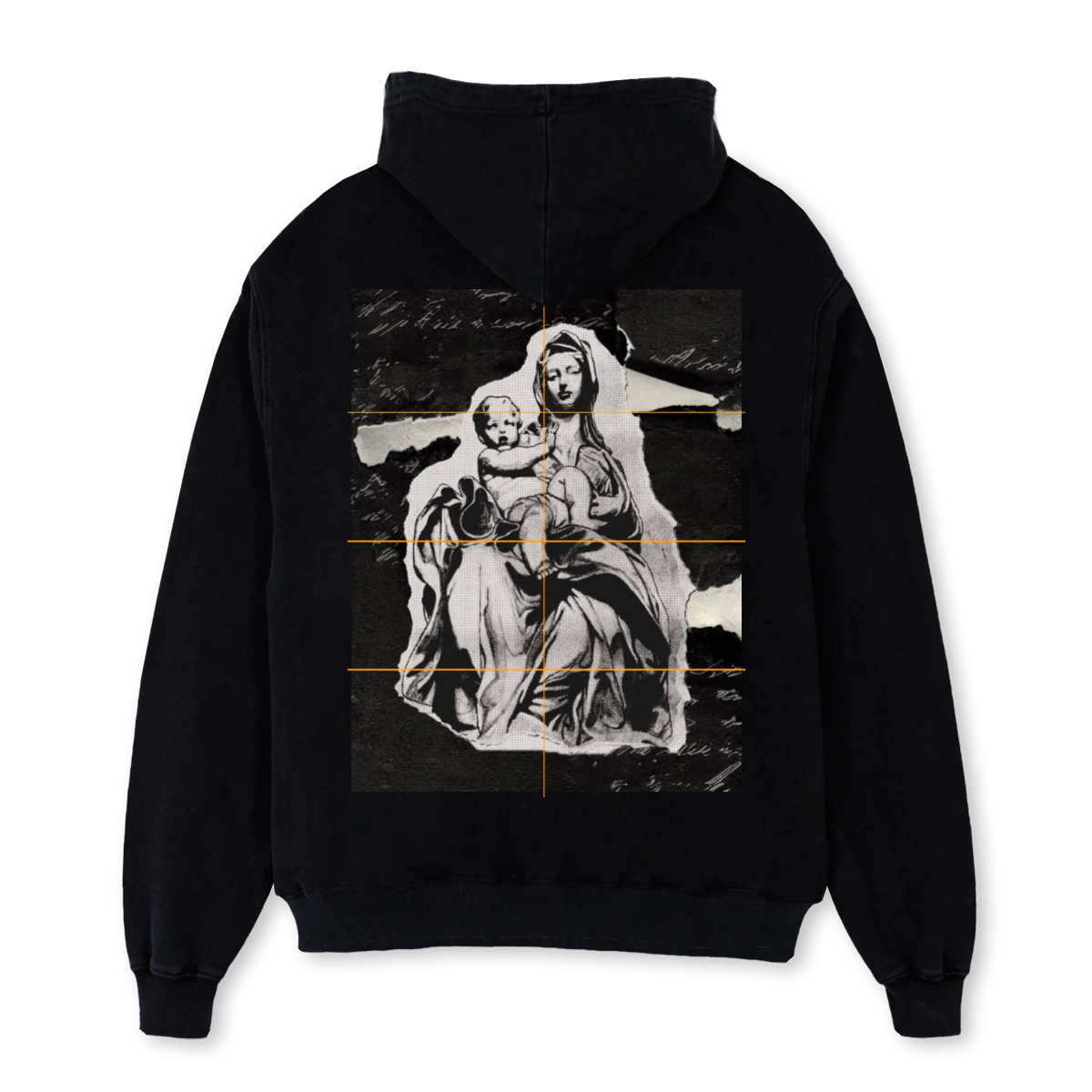 SKETCHTATTOOHODDIE Black Oversized Hoodie. - Image 2