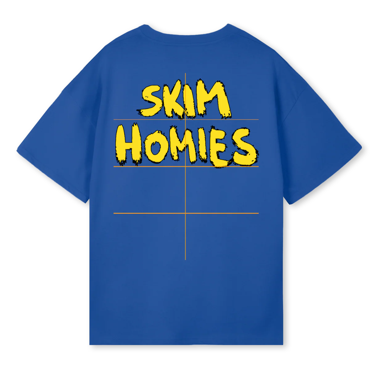 SKIMHOMIESDESIGN Cobalt Blue Oversized Tee. - Image 2