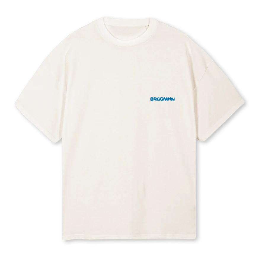 SKUL Vintage White Oversized Tee.