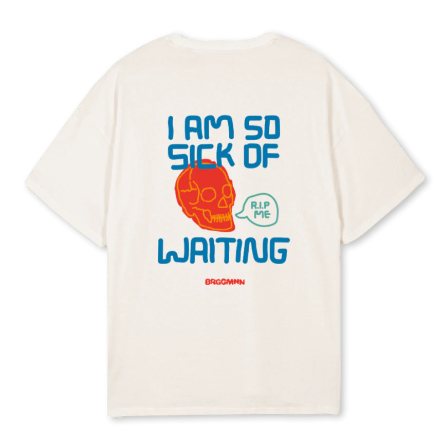 SKUL Vintage White Oversized Tee. - Image 2