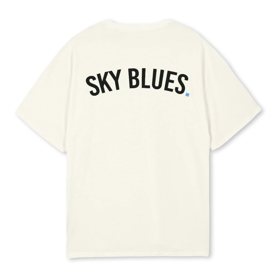SKYBLUESONE Cream Oversized Tee. - Image 2