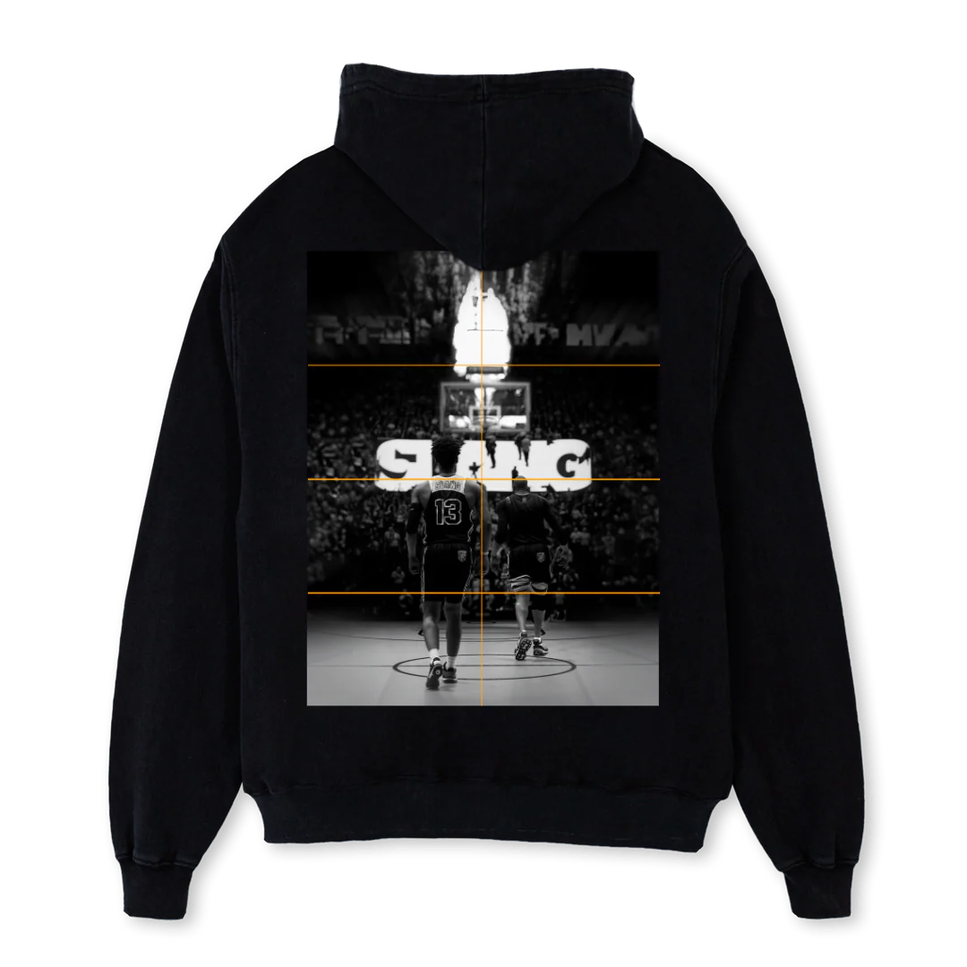SLANGCHAMP COURTWALK Black Oversized Hoodie. - Image 2