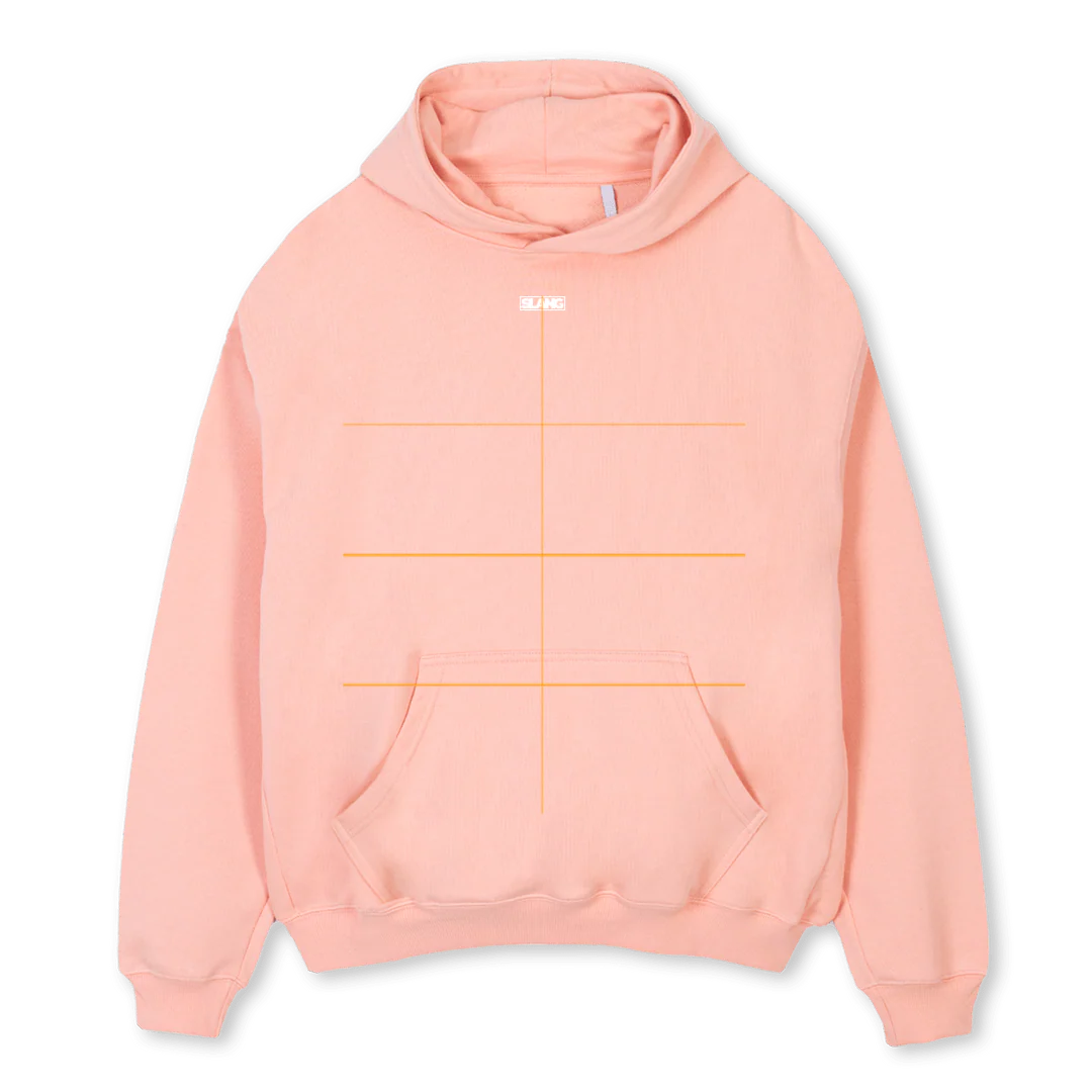 SLANGEXPLOSIONPINKHO Pink Clay Oversized Hoodie.