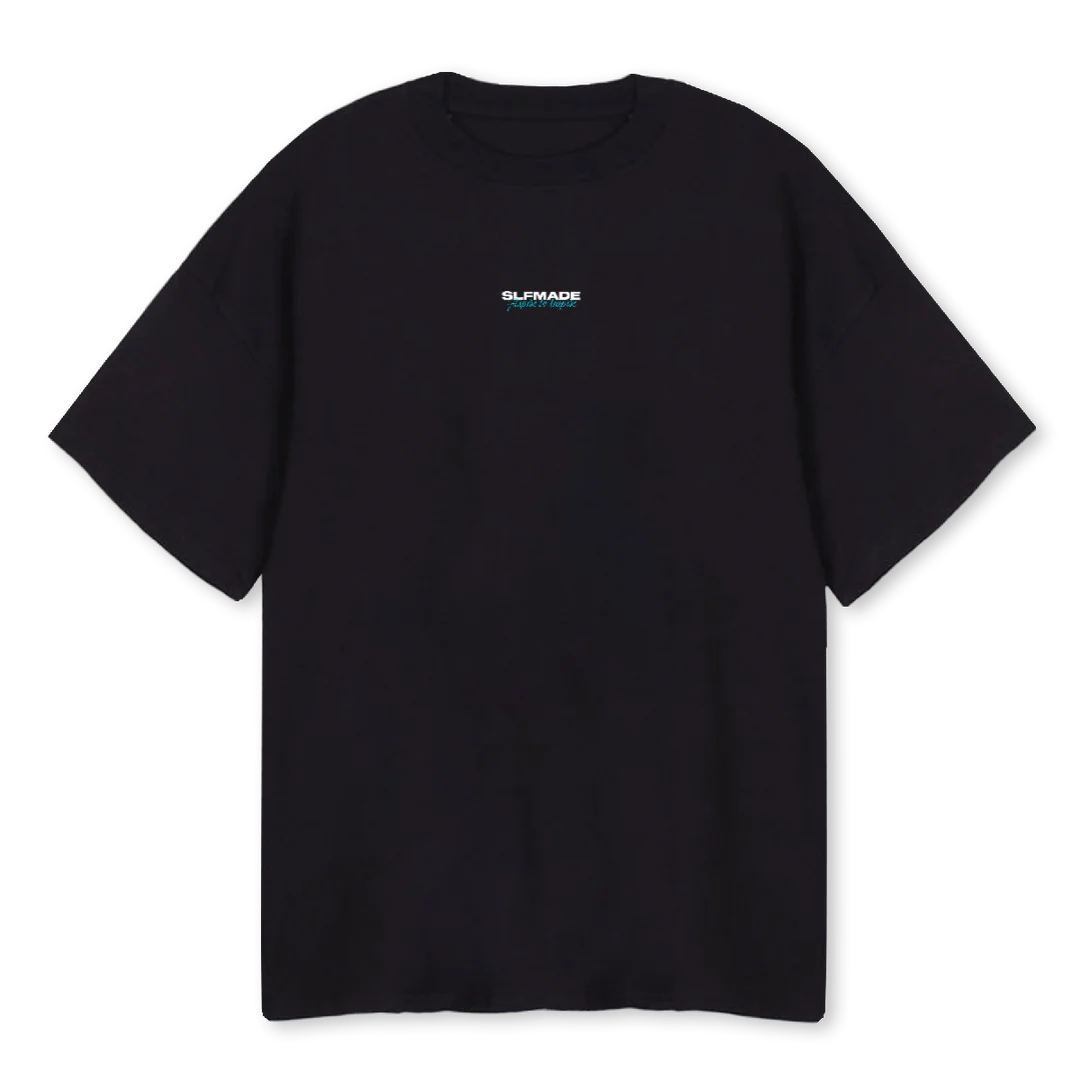 SLFMADE ACHIEVER Black Oversized Tee.