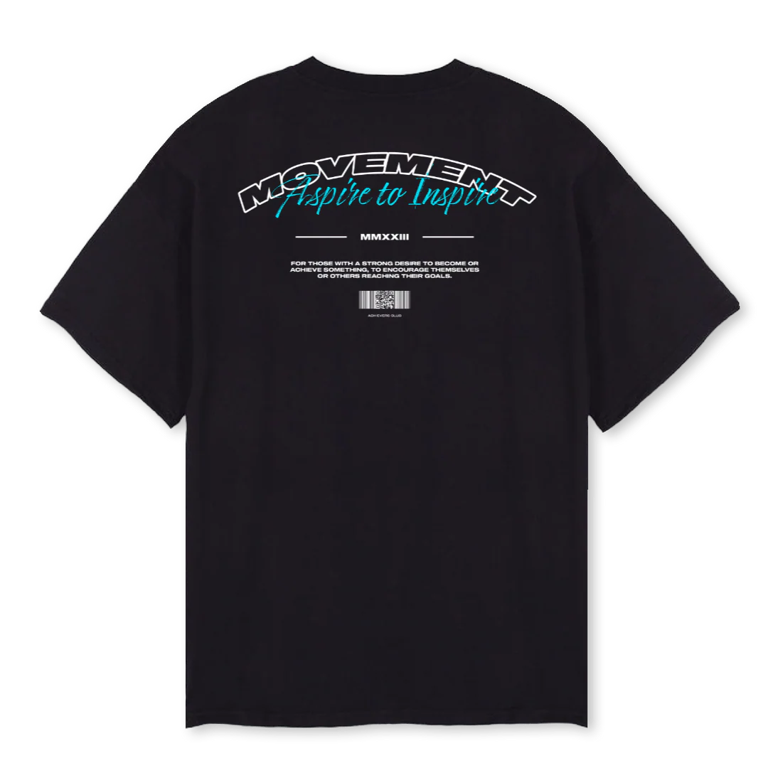 SLFMADE ACHIEVERS Black Oversized Tee. - Image 2