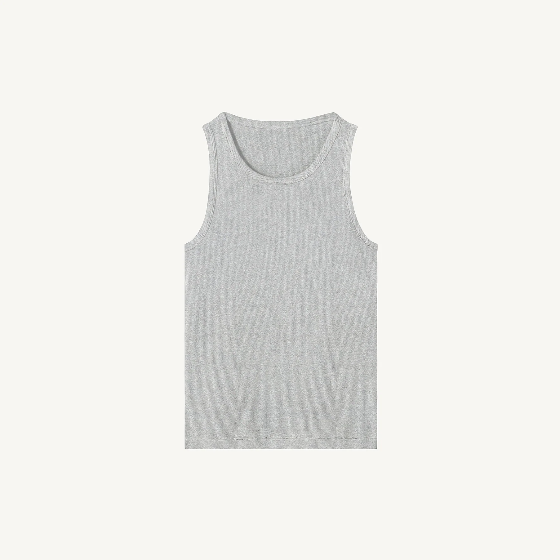 Slim Ribbed Tank Embroidered Sample. - Image 5