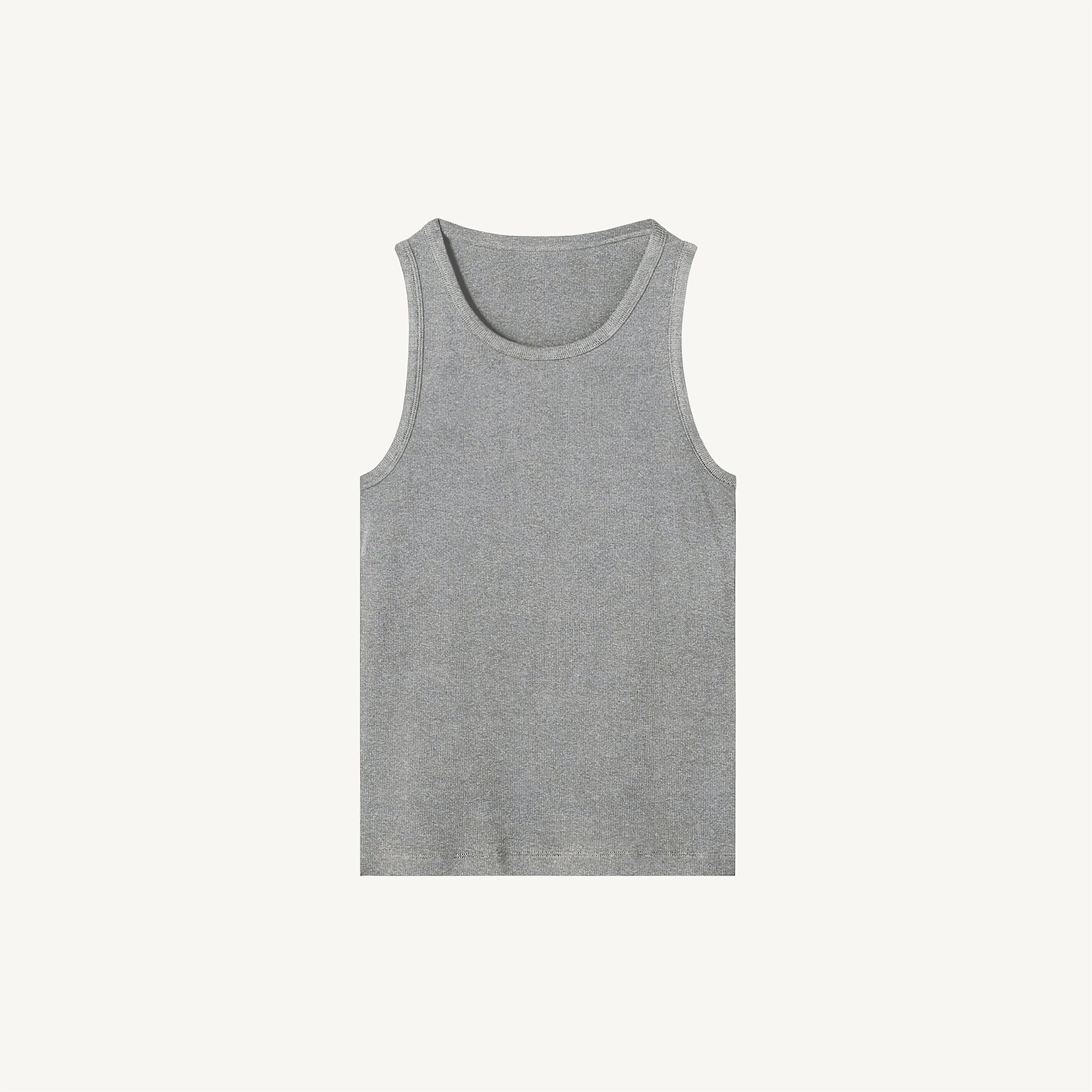 Slim Ribbed Tank Embroidered Sample. - Image 6
