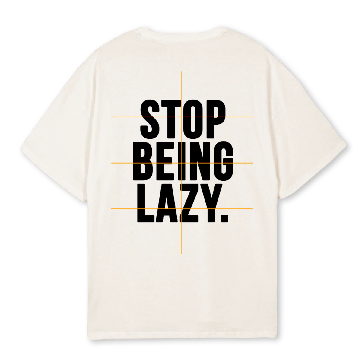 SLOGAN TEE ONE Vintage White Oversized Tee. - Image 2