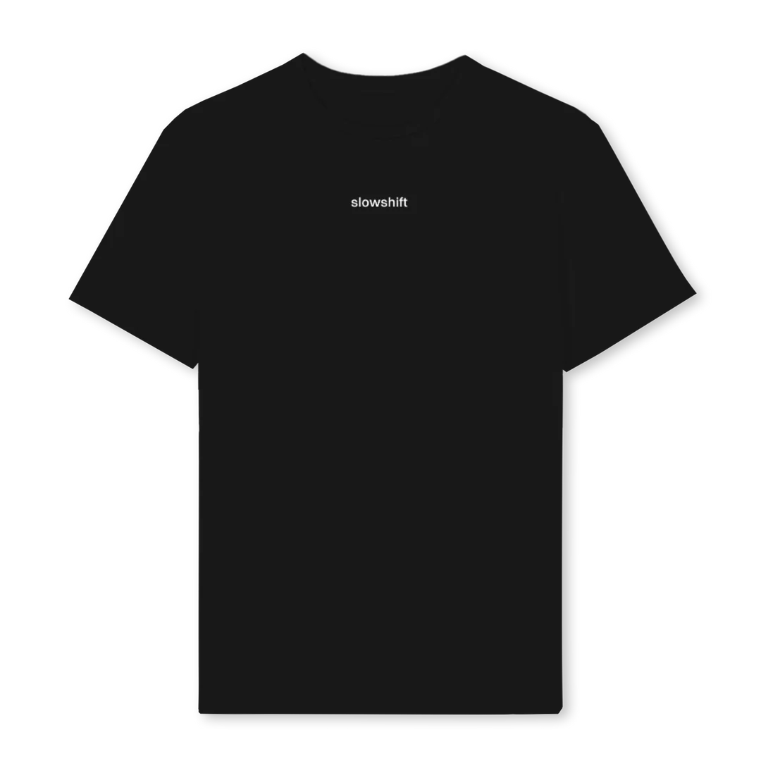 SLOWSHIFTBLACKTEE Black Regular Tee.