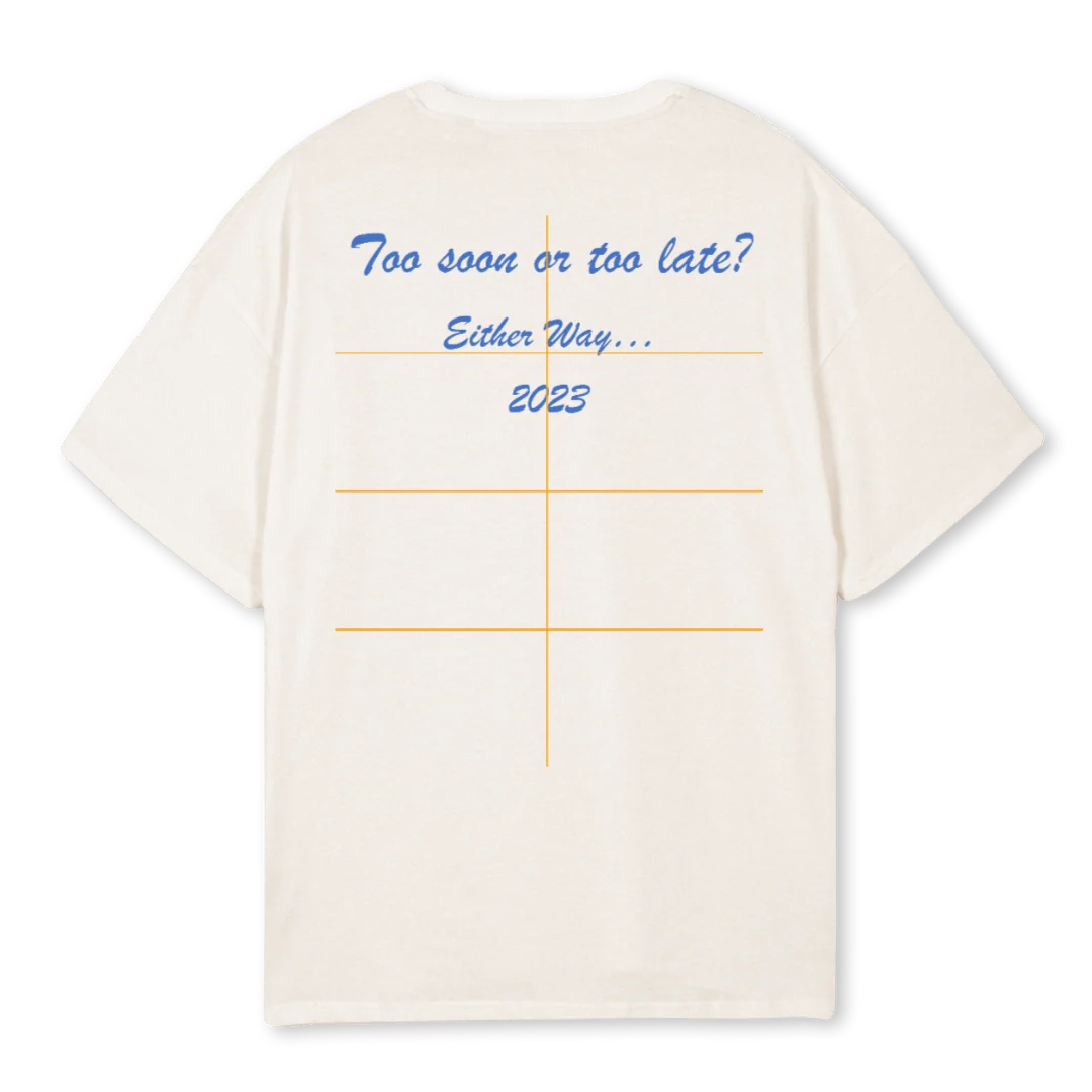 SMALL GLOB Vintage White Oversized Tee. - Image 2