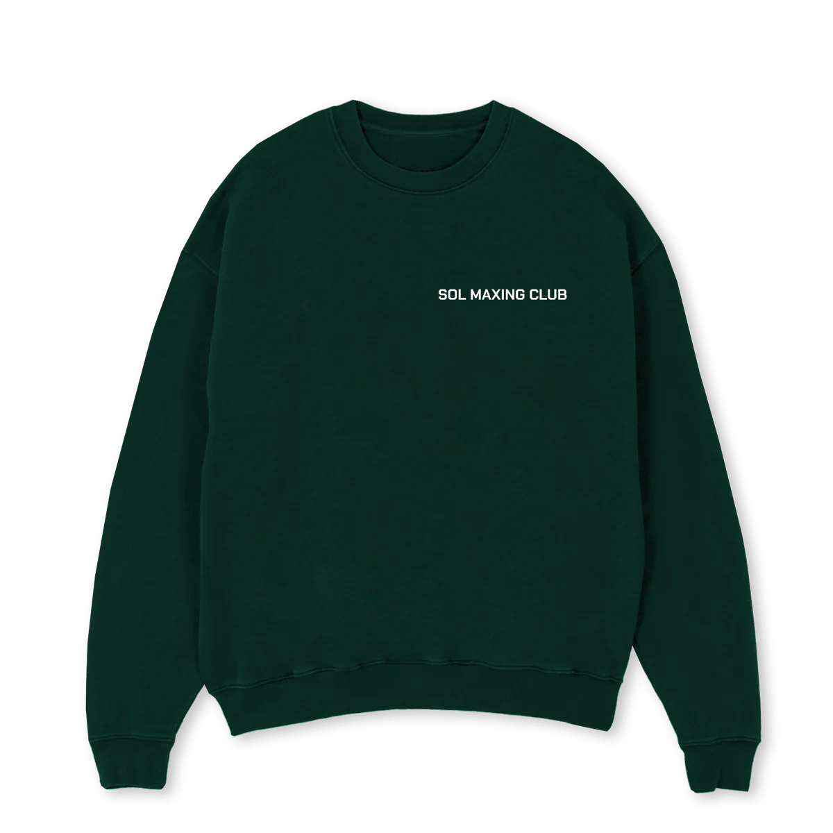 SMCBIG Wild Green Oversized Crewneck Sweater.