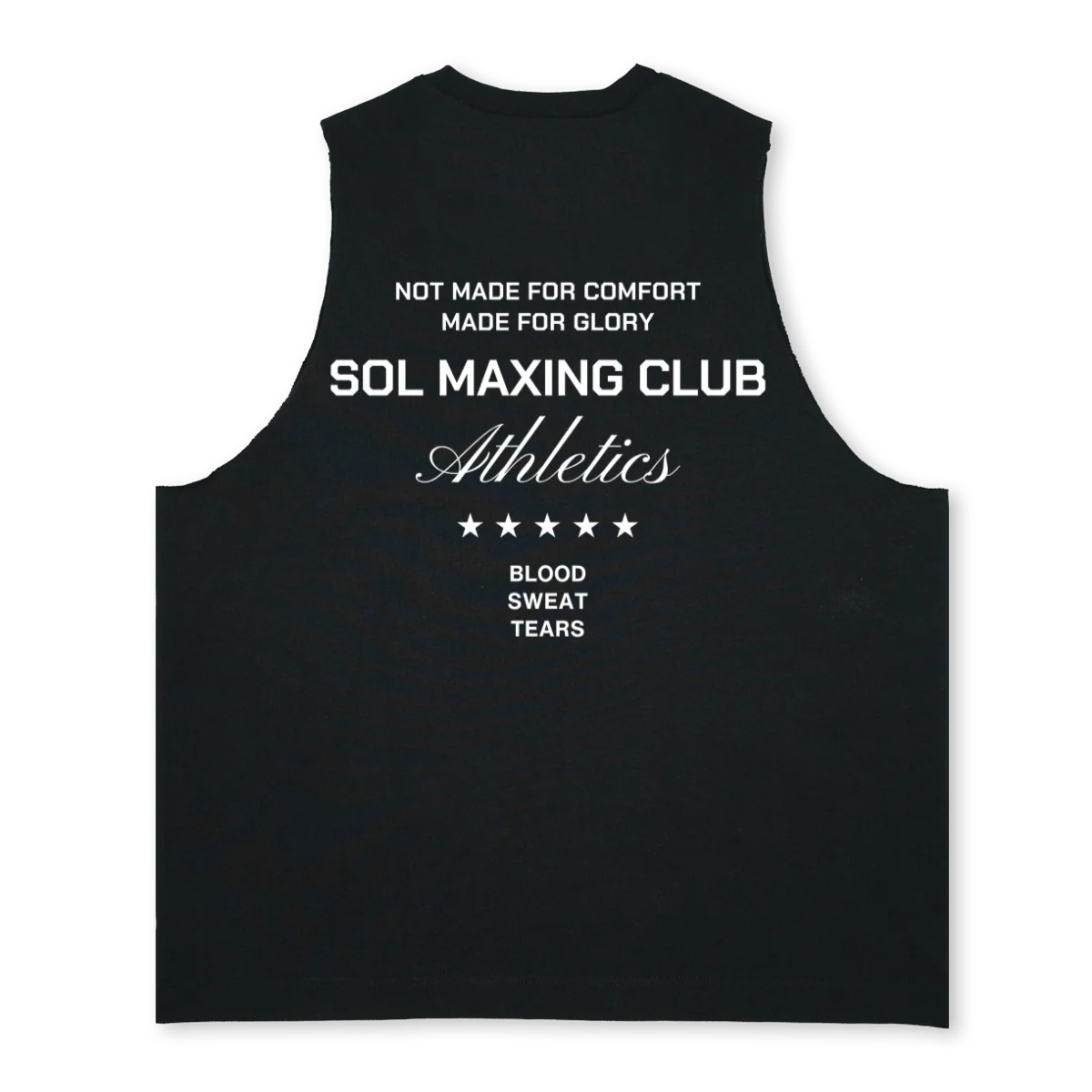 SMCGLORYTYPO Deep Black Oversized Vest. - Image 2