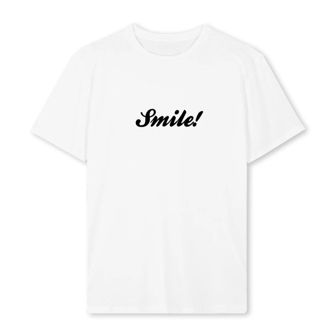 SMILETEE White Regular Tee.