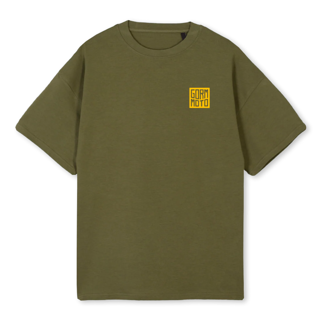 SMILEXL Kaki Oversized Tee.