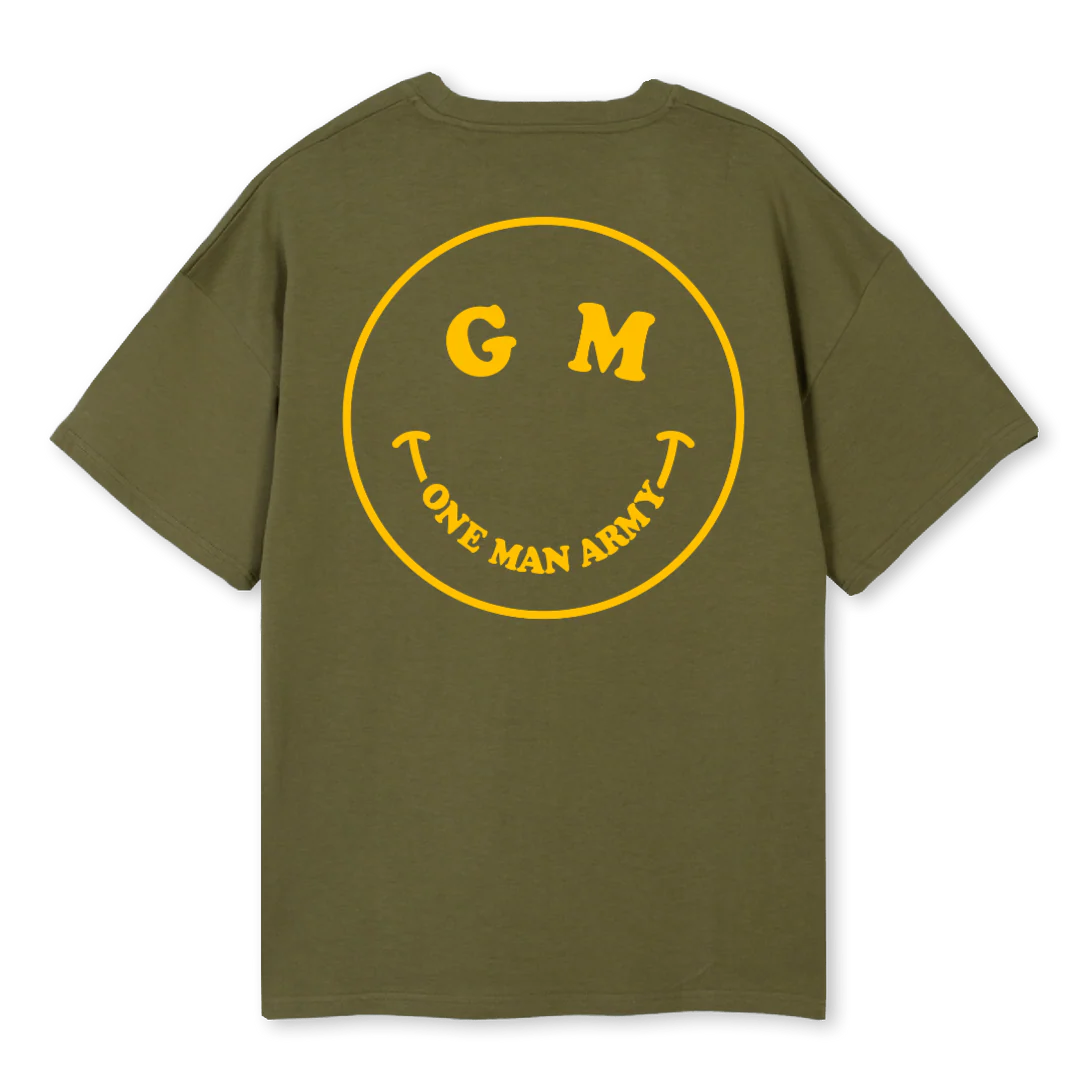 SMILEXL Kaki Oversized Tee. - Image 2