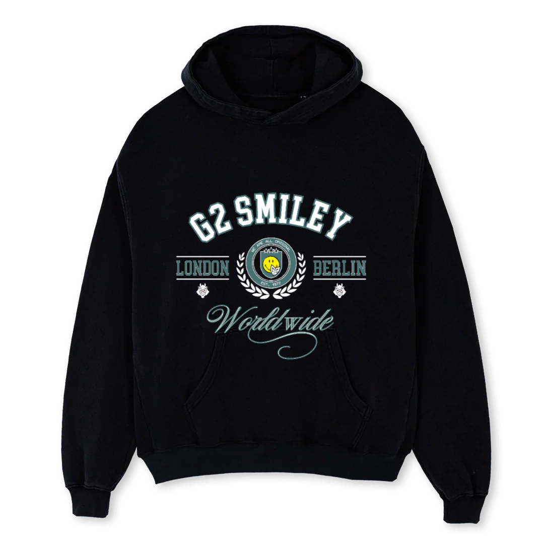 SMLHOODBLK Black Oversized Hoodie.
