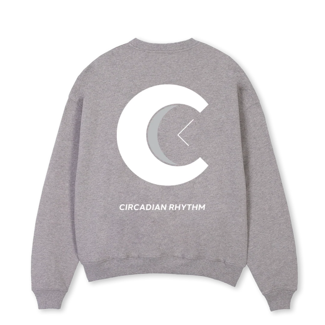 SMLWGM Grey Marl Oversized Crewneck Sweater. - Image 2