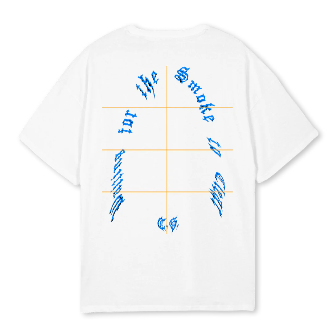 SMOKE White Oversized Tee. - Image 2