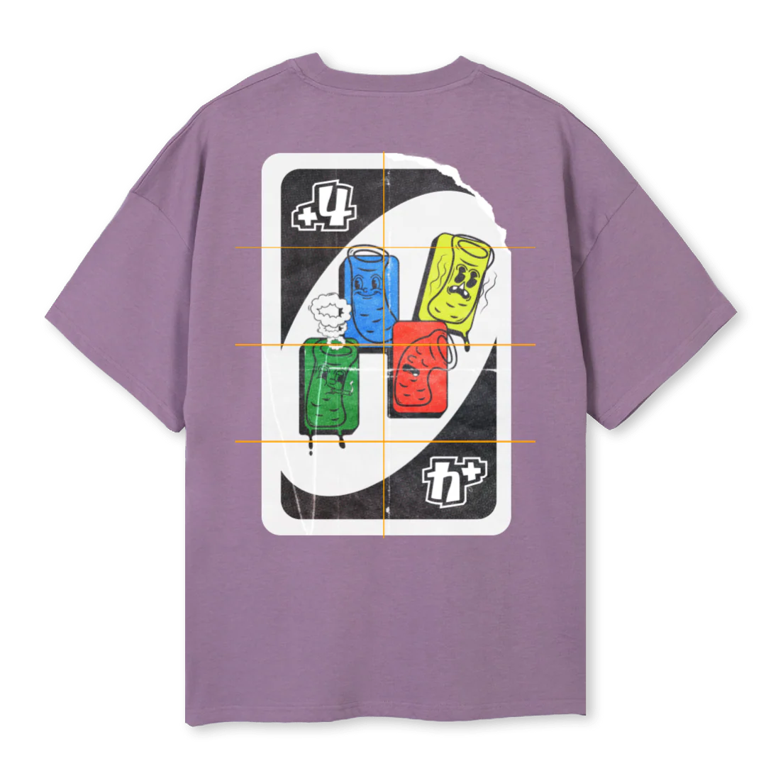 SMOKEDTOOMUCHTEE Purple Oversized Tee. - Image 2