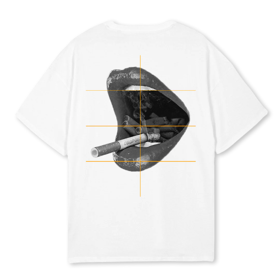 SMOKINGHOTTEE White Oversized Tee. - Image 2